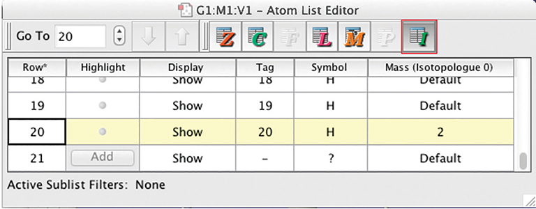 GV Atom List Editor